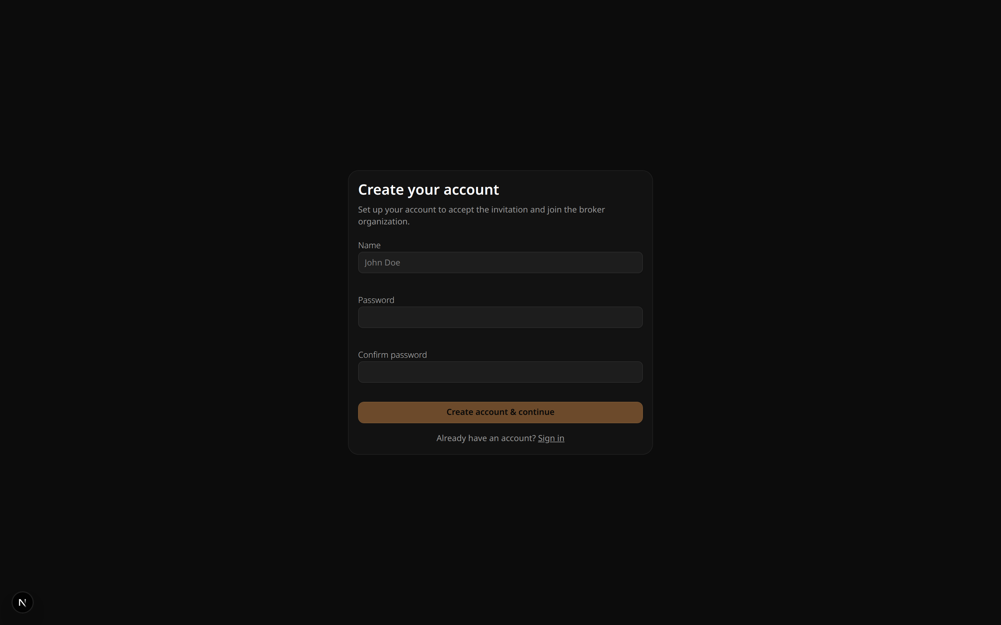 Accept Invitation